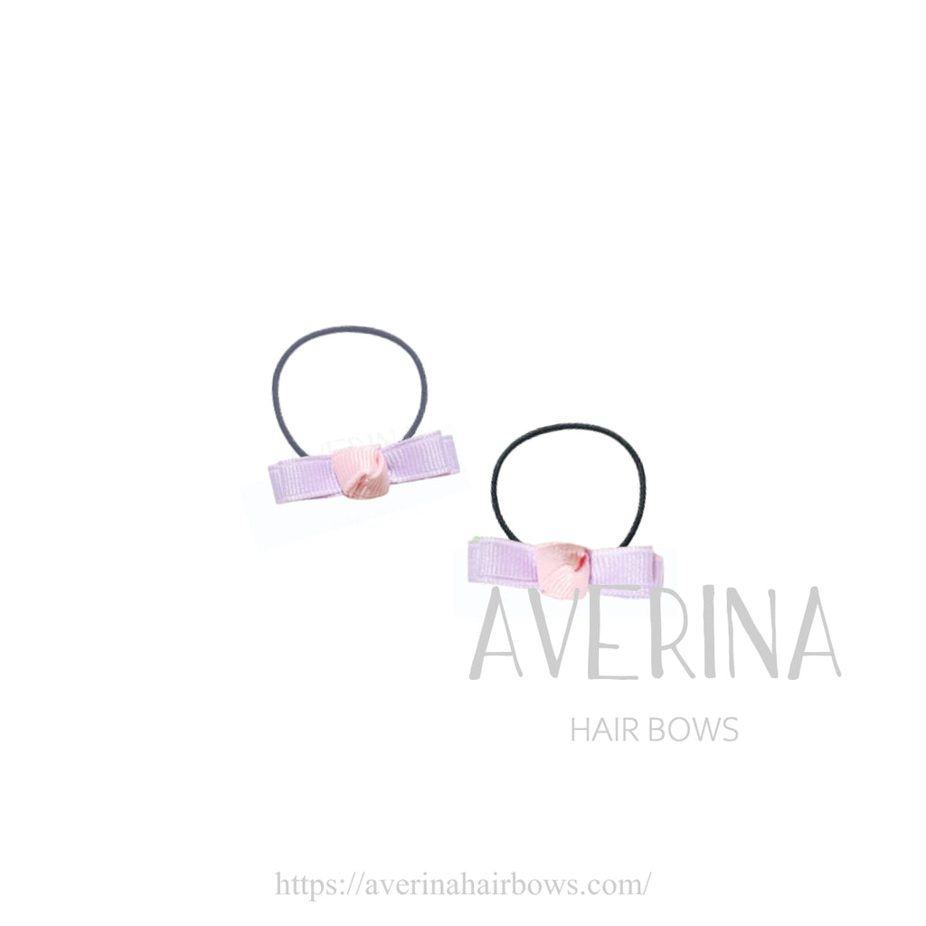 Floryn-Rose buds PinkLavender【Pair】Hair Ties