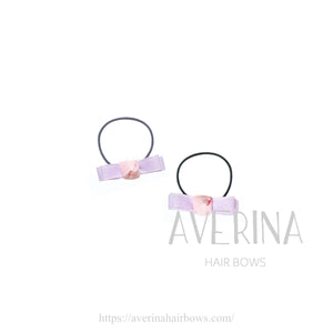 Floryn-Rose buds PinkLavender【Pair】Hair Ties