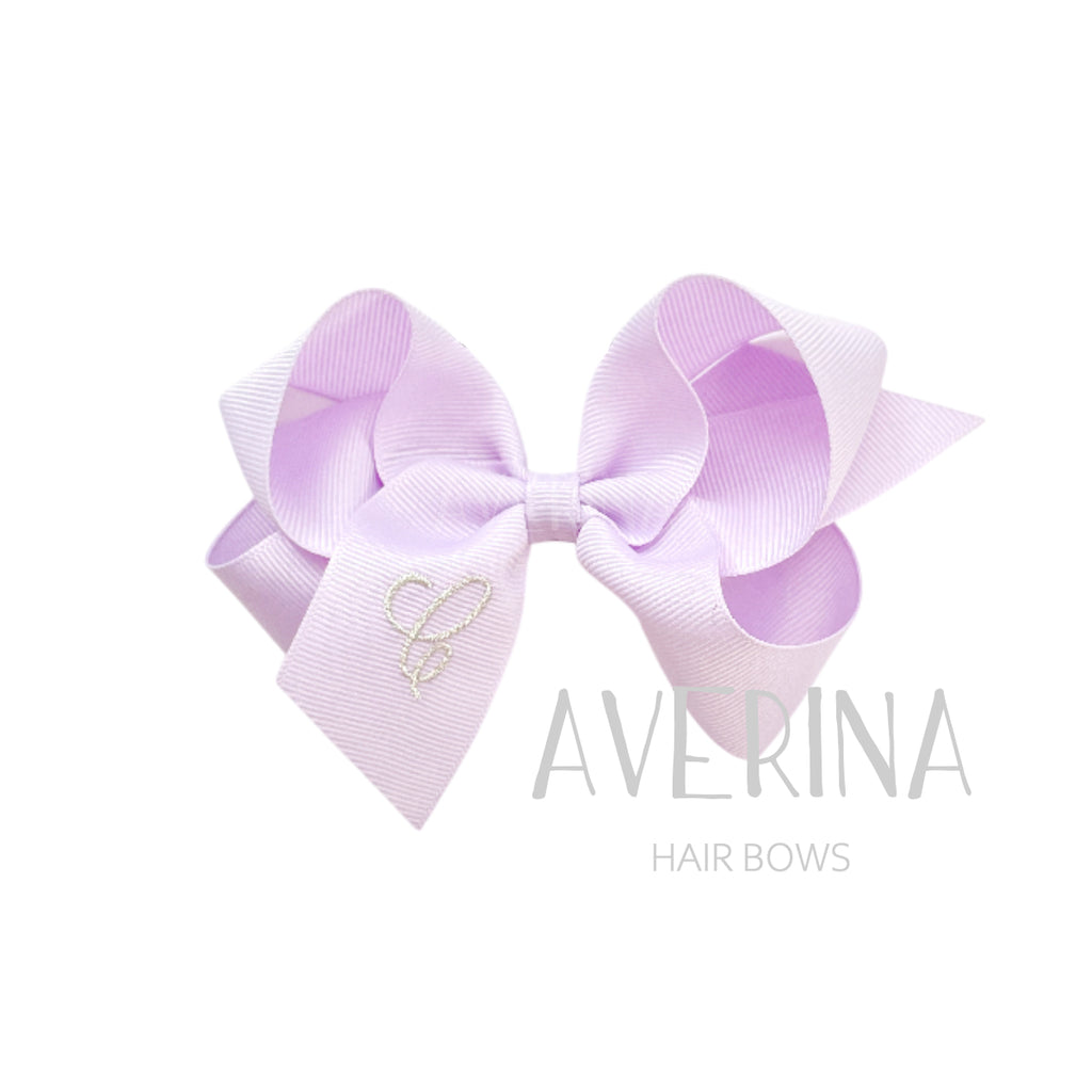 GIGI-パフ:L オーキッド ヘアスライド(リボンカバー)