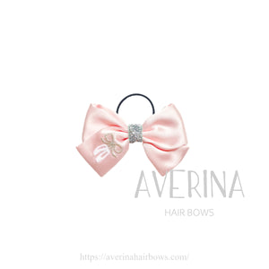 Liina-M-Pink-Silky Bow Hair Tie