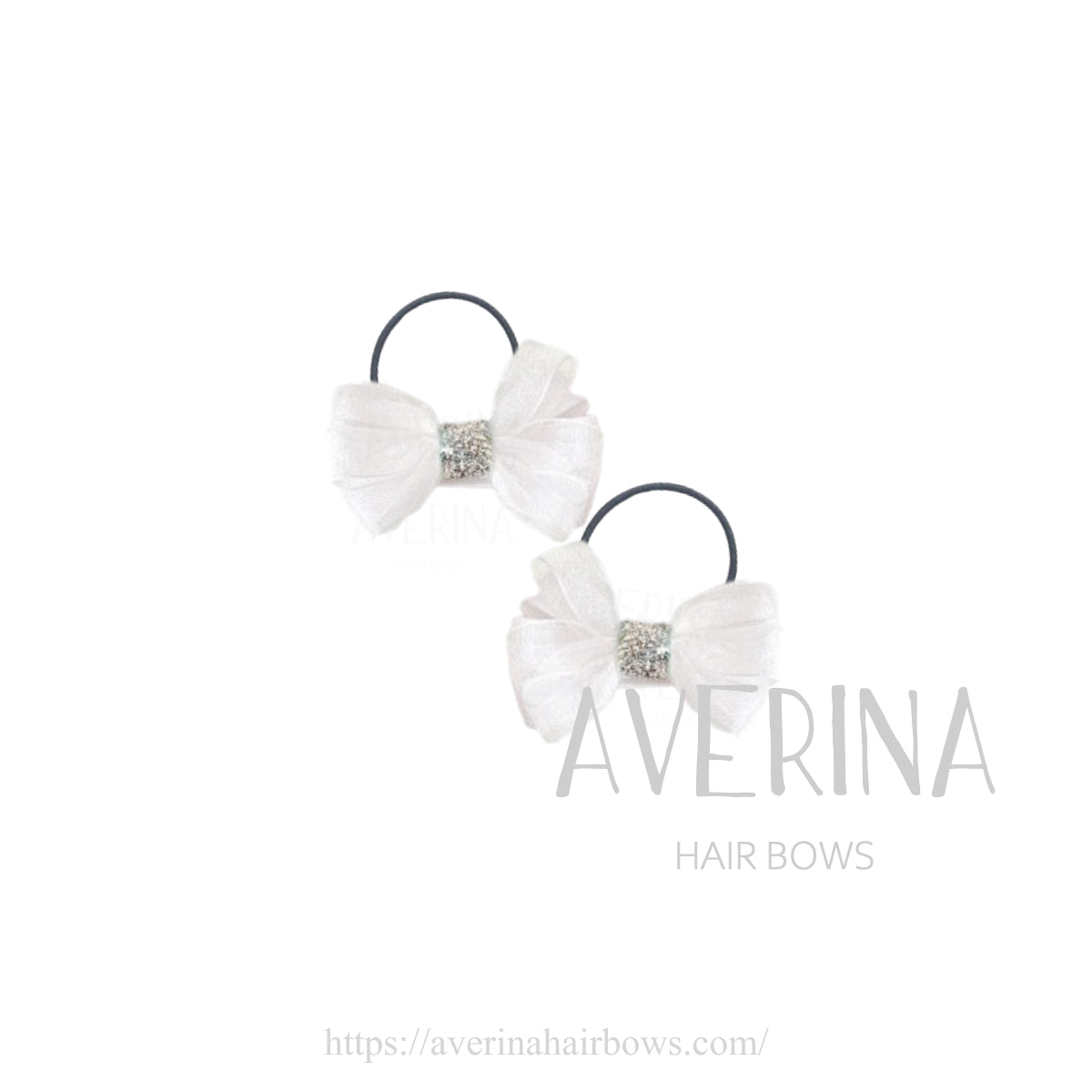 SOPHIA-XS White【Pair】Hair Ties