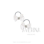 SOPHIA-XS White【Pair】Hair Ties