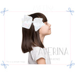 DIONE-パフ:XL ホワイト ラージヘアスライド