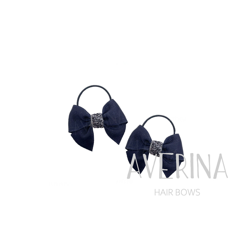 Shey-M Navy【Pair】Hair Ties