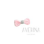 CLARICE ロンディ〈リボンカバーヘアスライド〉ピンクサテン × キラキラチュール｜ころんとキャンディフォルム