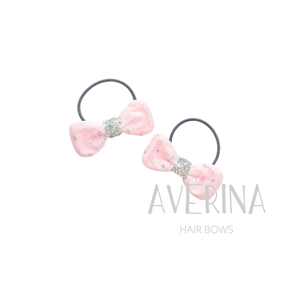 CLARICE ロンディ〈ヘアタイ〉キラキラピンクチュール｜ころんとキャンディフォルム