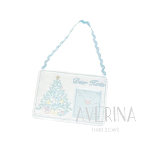 Dear Santa-Christmas Tree Ornament-Blue