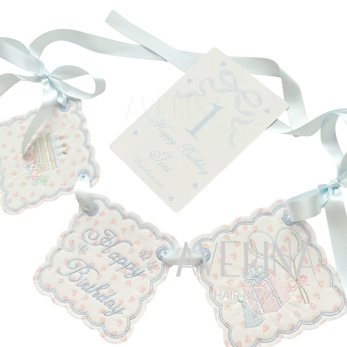 YAEL-Cake and balloon Birthday Banner(ブルートワルドジュイ)か