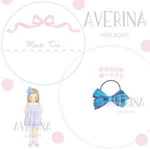 Elena-M Pink Gingham Rose【Pair】Hair Ties