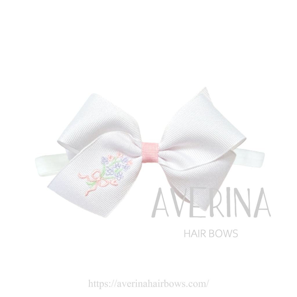 Beatrice-フラット:L ヴァニラホワイト ヘアバンド フラワーブーケ