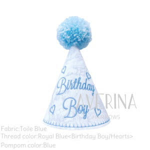 Mason-Toile de Jouy Birthday Hat Blue