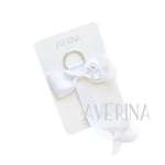 LURAヴァニラホワイト-ボウホルダー-スワン刺繍