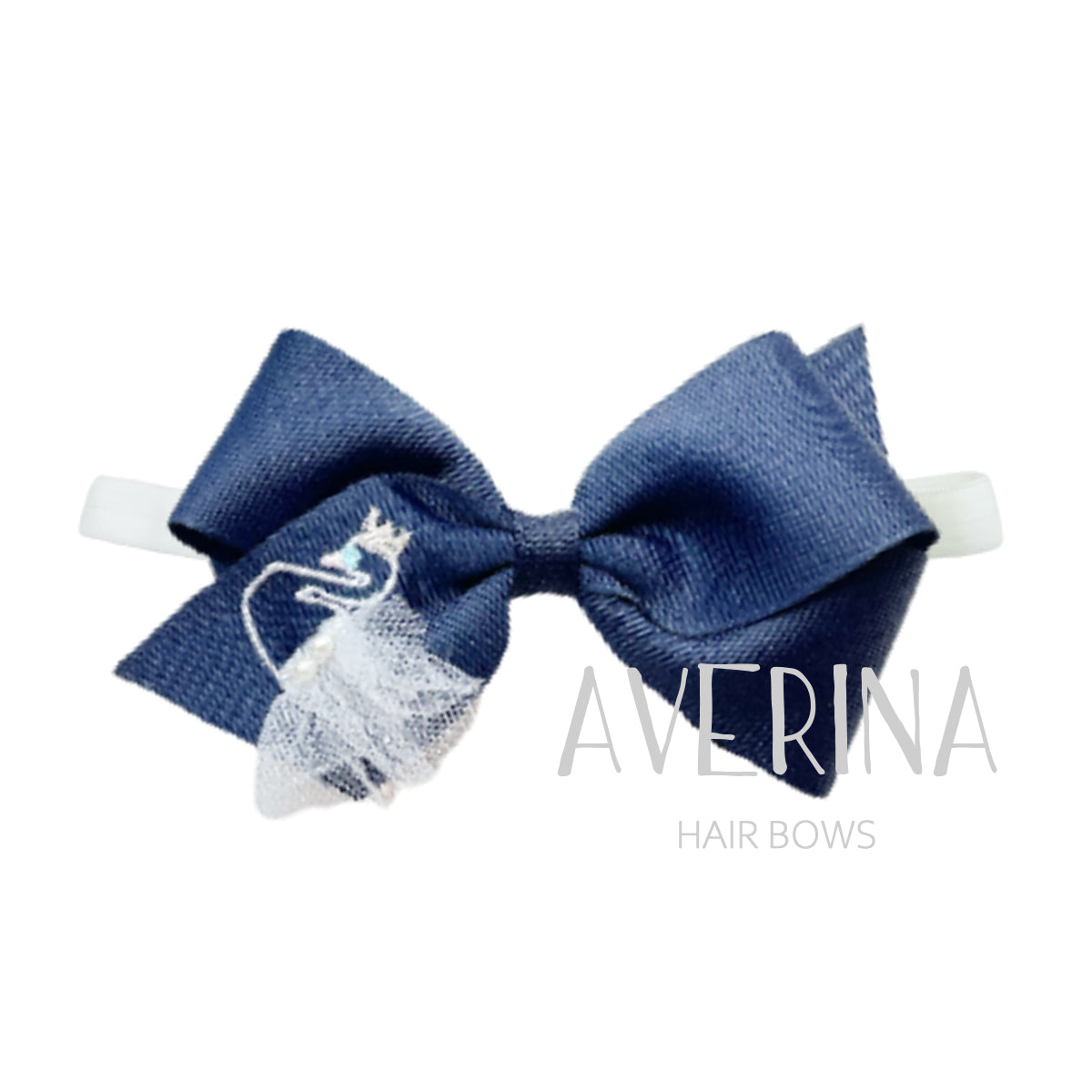 LURA-L-Navy-Headband【Free size】-Swan