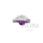 LALA- lavender Toddler Snap Barrette Cupcake Lavender